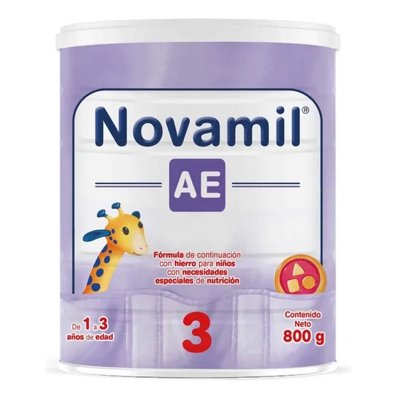 Novamil AE Fórmula Láctea Etapa 3 De 1 a 3 Años de Edad 800g