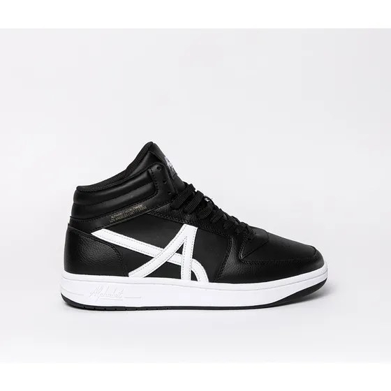 Zapatillas Alphabet Negro Hombre Retro Fit High 698