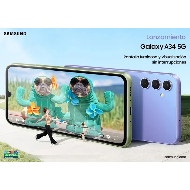 Samsung A34 5g, Impecable,garantía,factura,+accesorios!