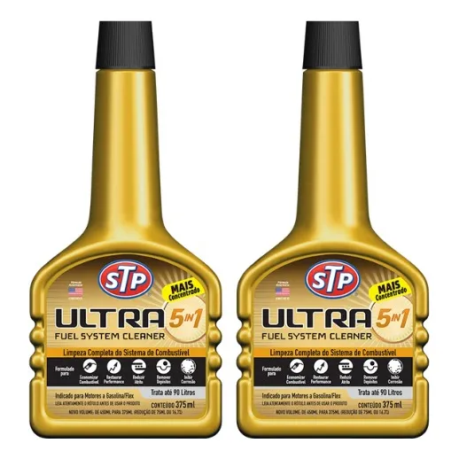2 Aditivos Stp Ultra 5x1 Limpeza Completa Injeção 375ml Cor Não Aplica