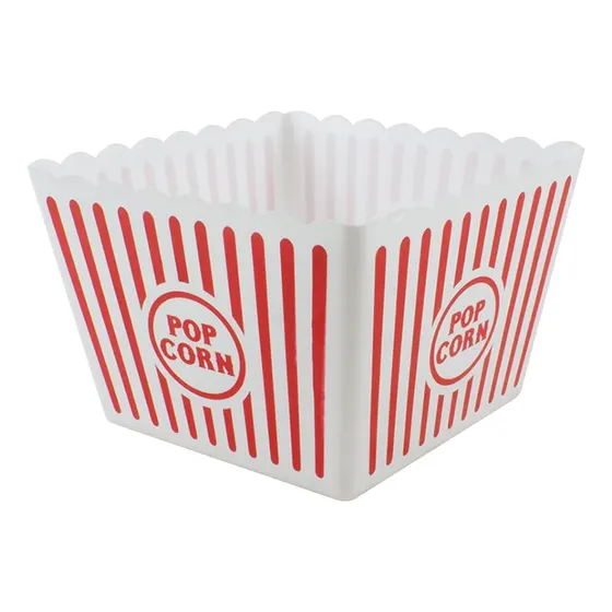 Soporte Plastico Para Palomita Maiz Blanco Rojo 1 8.9 X 6.9
