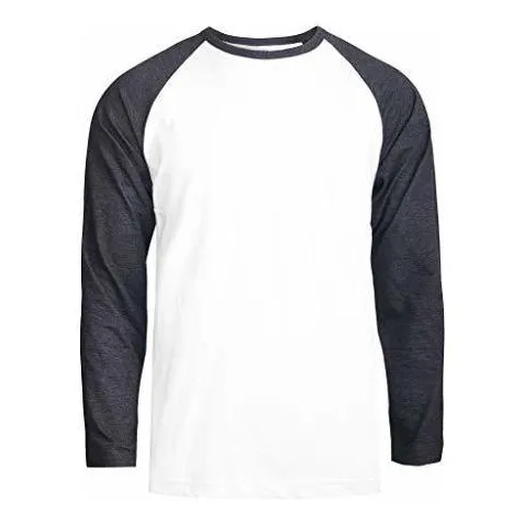 Camiseta De Béisbol De Algodón Raglan Casual De Manga K5fvd