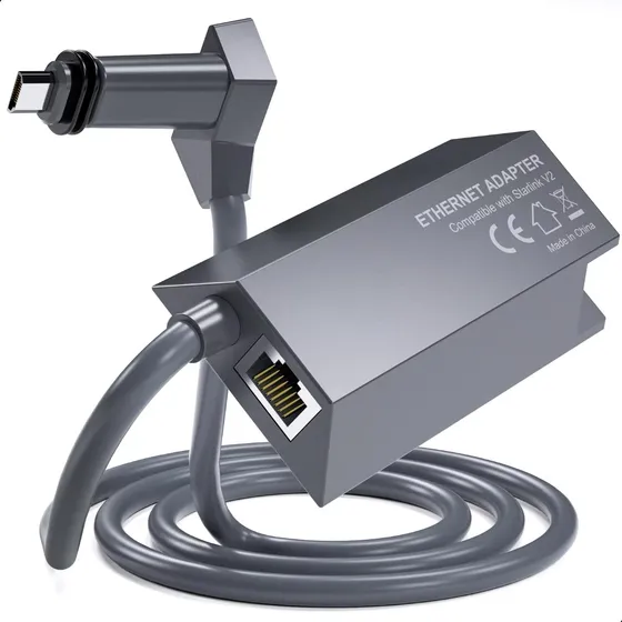 Adaptador Ethernet para la red satelital de Internet Starlink V2