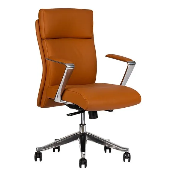 Silla Sillon Ejecutiva Oficina Escritorio Piel Oce Camel