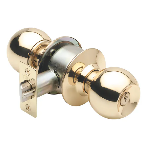 Cerradura Cilíndrica Pomo Yale Acceso Bronce