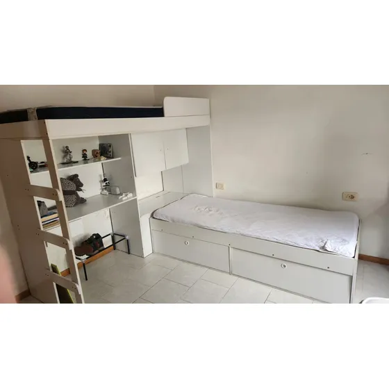 Dormitorio Cucheta Multifuncion Cama Escritorio Baul Sommier