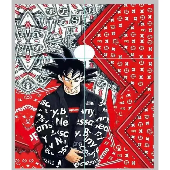 Capa Corte Tapa Pelo Barbero Barbería Suprem 1 Und Goku