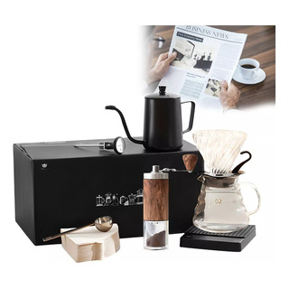 Juego Cafetera Manual Goteo Hervidor Molinillo 8 Pzs Juego Cafetera Manual Goteo Hervidor Molinillo 8 Pzs