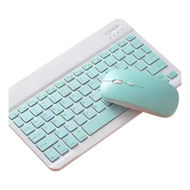 Combo De Teclado Y Mouse Inalambrico Bt + Obsequio Pad Mouse