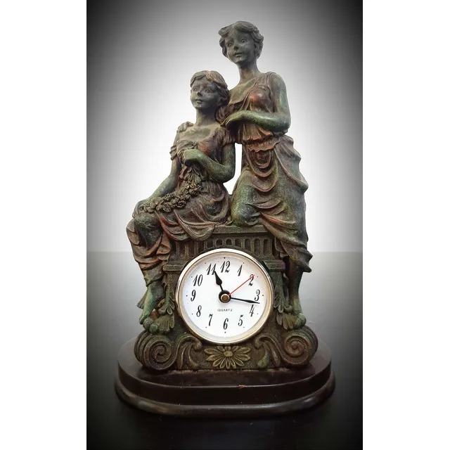 Antiguo Reloj De Mesa Estilo Victoriano Hecho En Francia!!!