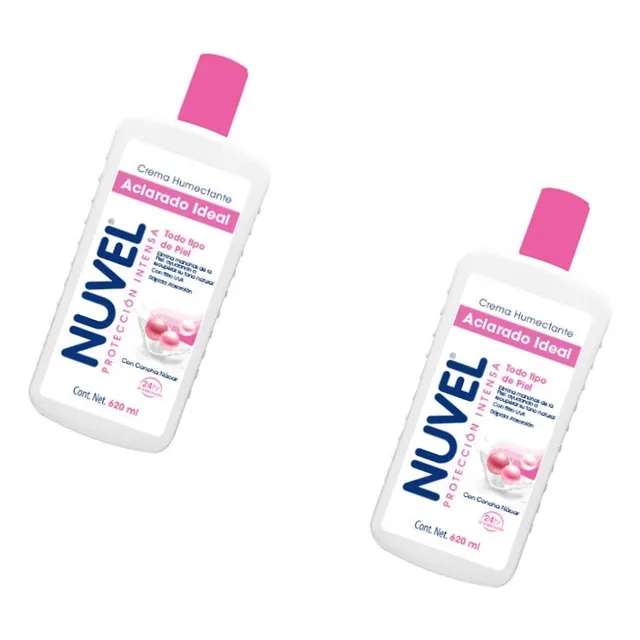 Crema Corporal Nuvel Protección Aclarado Ideal 750ml 2pzas