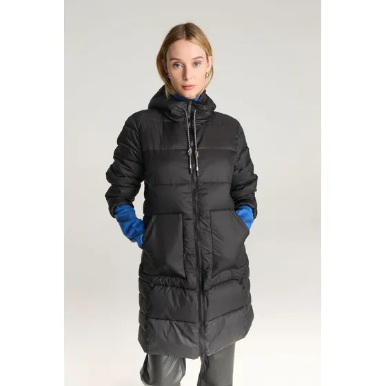 Campera Larga Ultraliviana Con Capucha Mujer Desiderata