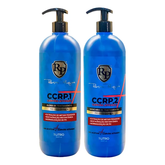 Kit Ccrp Carvão Ativado 1 Litro Robson Peluquero 