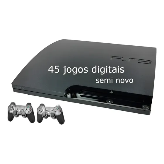 Playstation 3 Ps3 Slim 250gb 45 J0g0s 250gb
