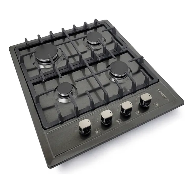 Tope Gas 24puLG 4h Acero Inox Sankey Negro