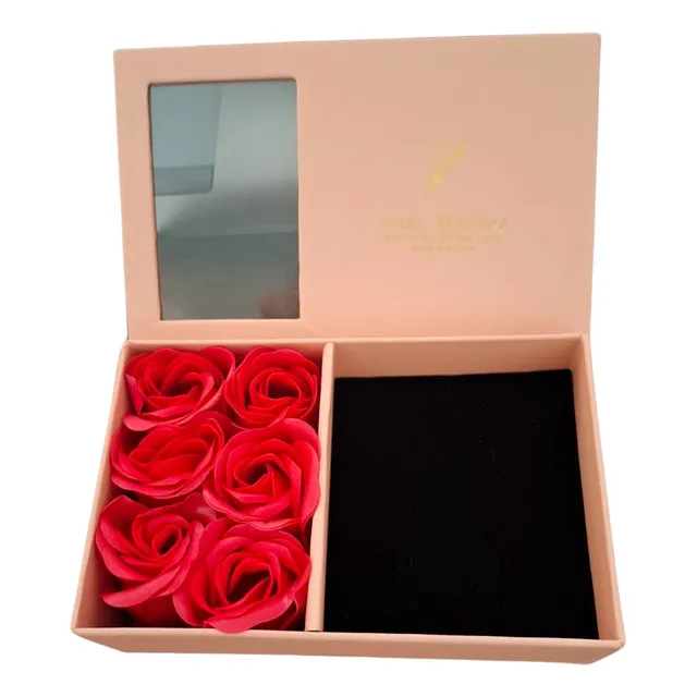Caja De Regalo Con Rosas Eternas Accesorios Almohadilla
