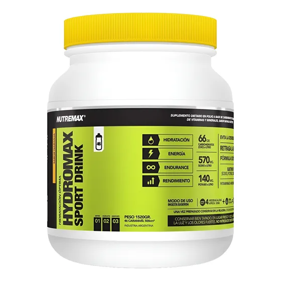 Hydromax Sport Drink Nutremax Hidratacion 1.5kg Nar