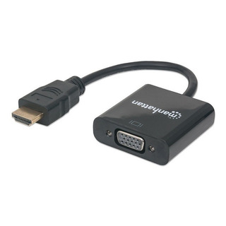 Convertidor Adaptador Manhattan Hdmi A Vga 151467 Convertidor Adaptador Manhattan Hdmi A Vga 151467