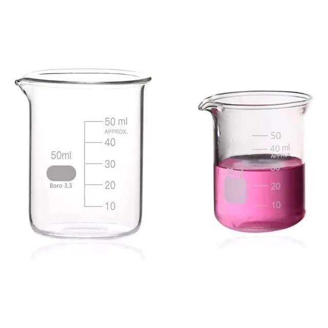 Vaso Precipitado De Vidrio Capacidad De 50 Ml O De 25 Ml