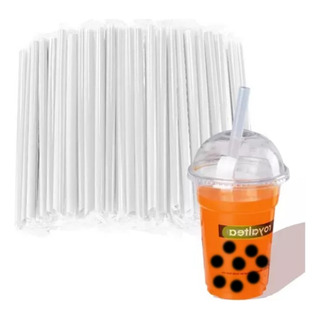 200 Popotes Blanco Papel Resistente Ecologico 8 200 Popotes Blanco Papel Resistente Ecologico 8