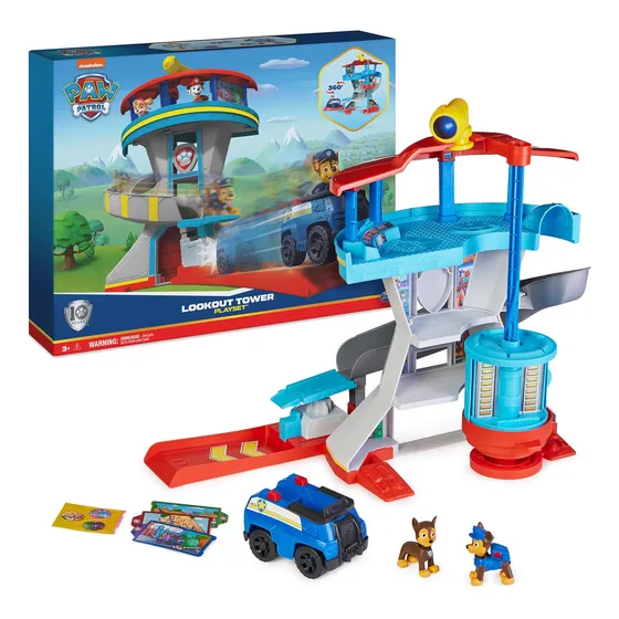 Torre De Control Paw Patrol Con Lanzador De Autos Y Chase