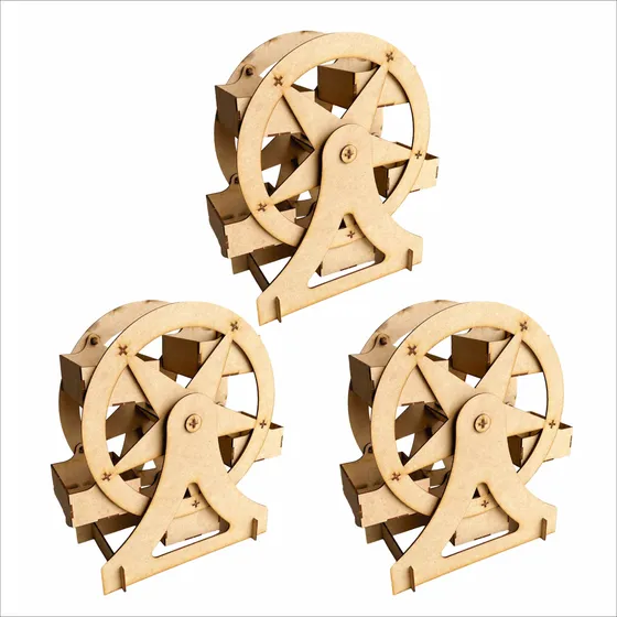 3 Ruedas De La Fortuna En Mdf Trupan Arauco