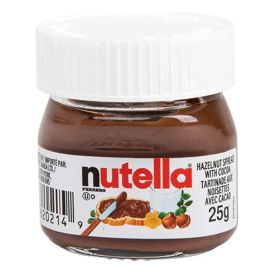Frasco Nutella Mini 25 Gramos
