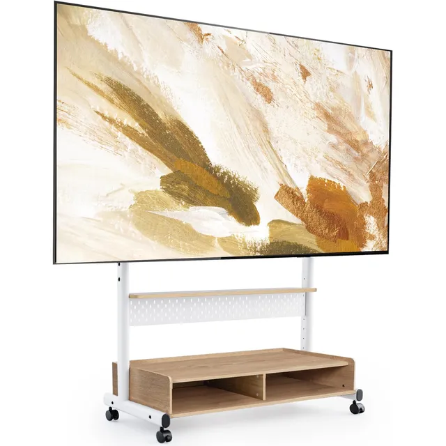 Soporte De Tv De Suelo Rodante Para 70 A 100 Pulgadas
