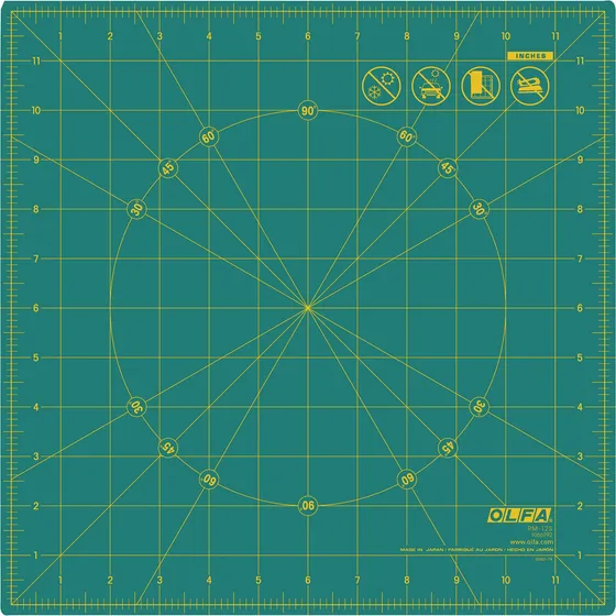 Alfombrilla De Corte Olfa Rm-12s, Autorreparable, 30 X 30 Cm