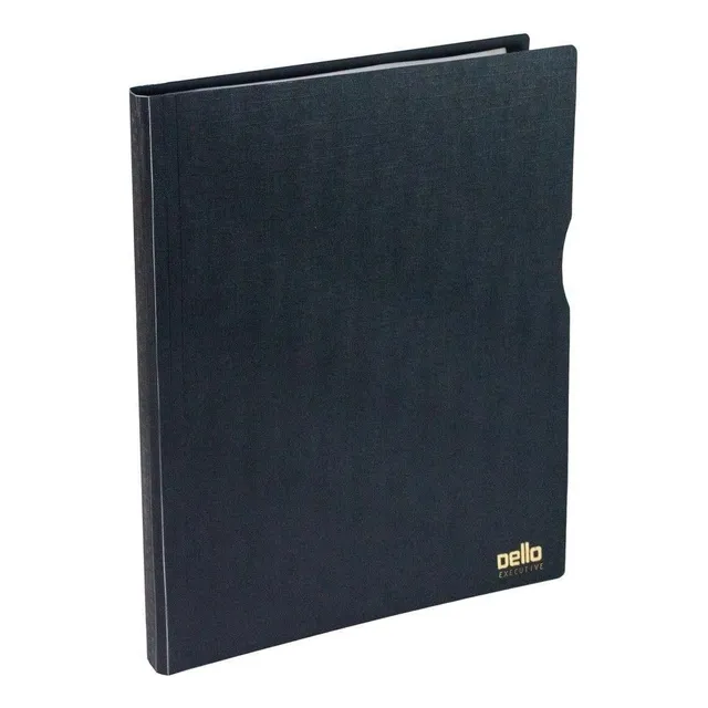 Pasta CatĂĄlogo Dello A4 Executive C/100 PlĂĄsticos Acoplados Cor Preto Pasta CatĂĄlogo Dello A4 Executive C/100 PlĂĄsticos Acoplados Cor Preto