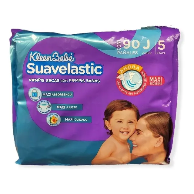 Pañales Kleenbebe Suavelastic Jumbo 84 Unixes Etapa 5