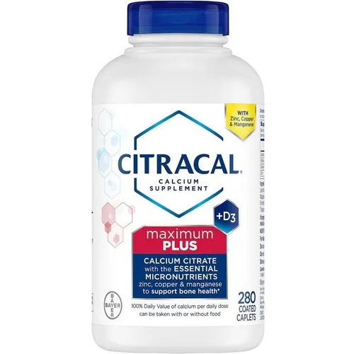 Suplemento Citracal Calcium + D3 Max Plus 280 Comprimidos