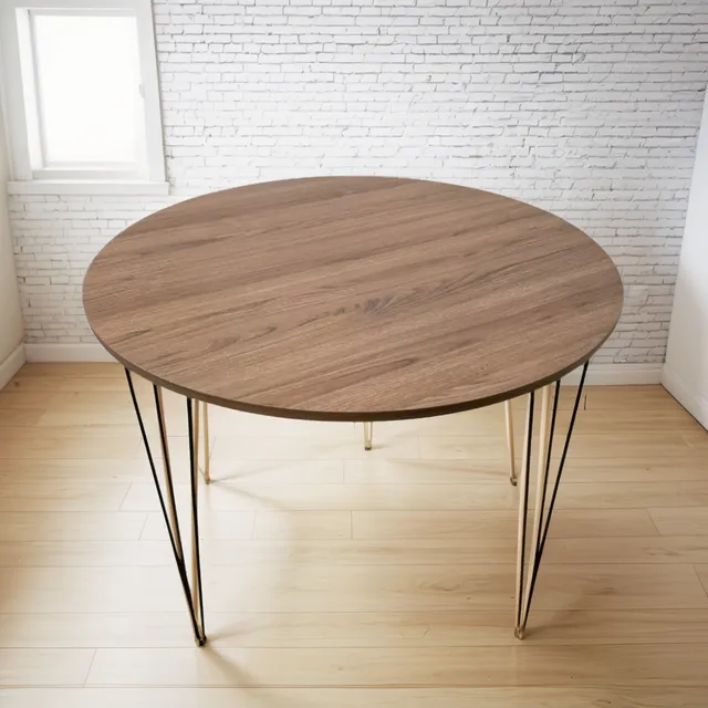 Mesa Redonda Madera Living Comedor Monoambiente Oficina