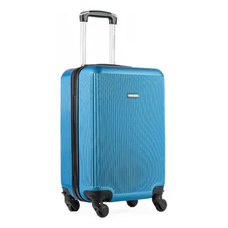 Mala De Bordo Ziper Antifurto 10kg Abs Azul 4 Rodas Mala De Bordo Ziper Antifurto 10kg Abs Azul 4 Rodas