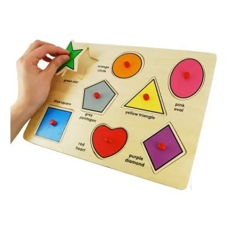 Juego Didactico Encaje Figuras Geometrica Pointer Pzz-1919