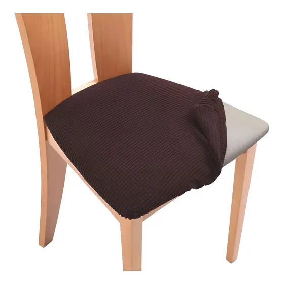 De 6 Funda De Asiento Para Silla De Comedor Color Café