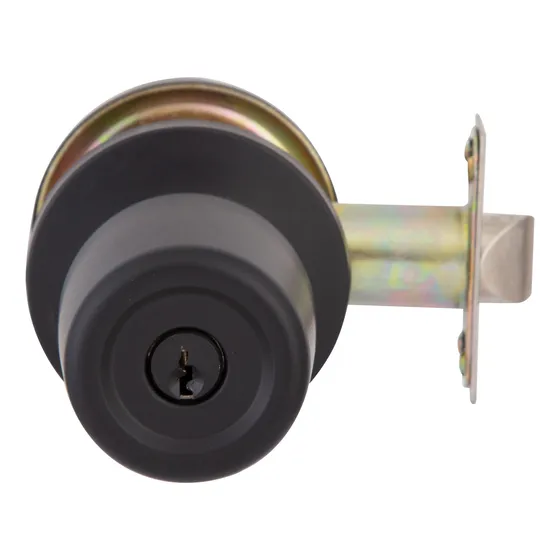 Cerradura Tubular Pomo Poli 8000 Antibacterial Acceso Negro