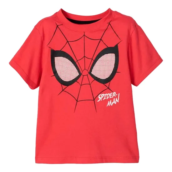 Camiseta De Spider-man Estampada Roja Para Niño De 2t A 5t