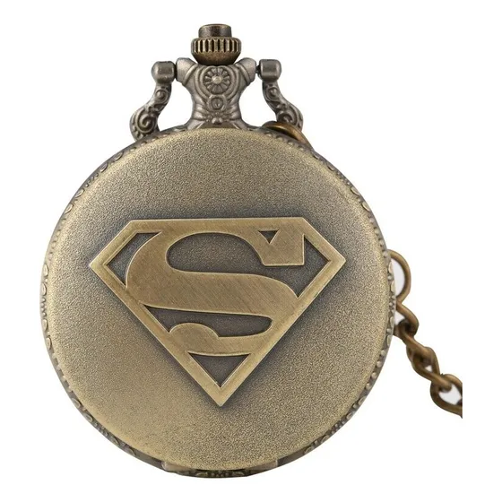 Reloj Colgante Collar De Superman Comic