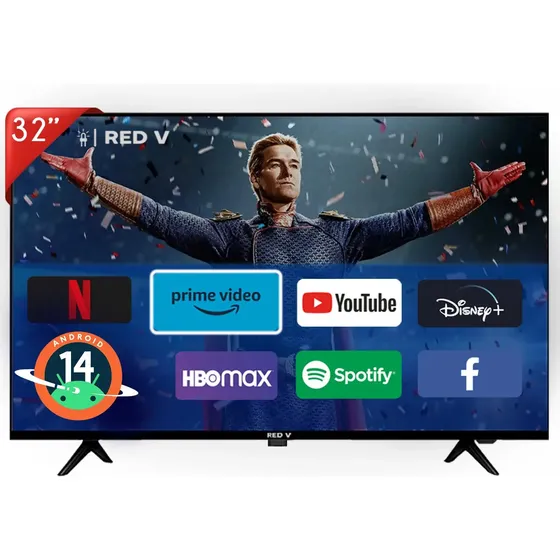 Televisión Redv 32 Pulgadas Smart Tv Android 14 Hd