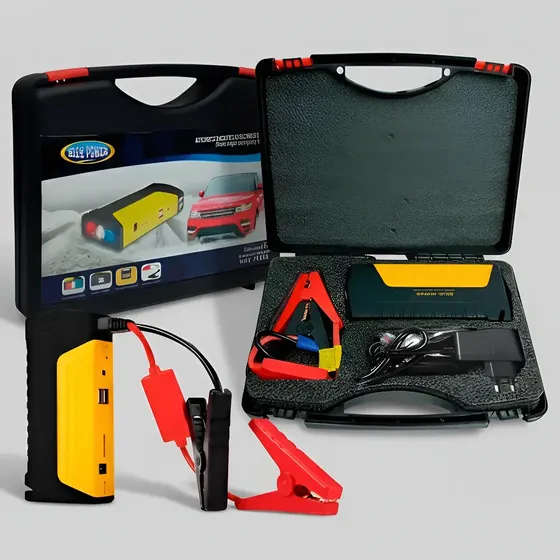 Arrancador Portátil Figo TM15 Auto Camioneta 12V USB LED Negro | Cuotas sin interés
