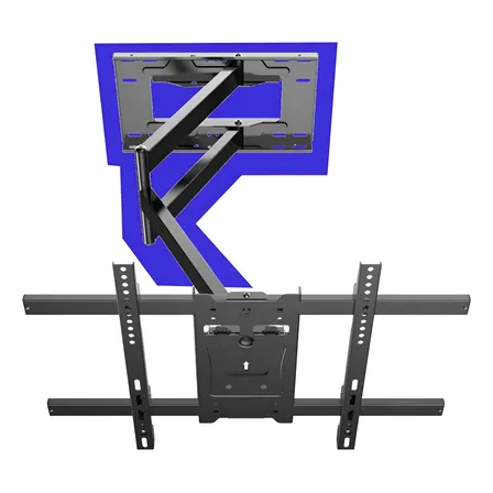 Suporte Tv Com Braço Extra Longo Articulado Até 45kg 85 Pol - Preto