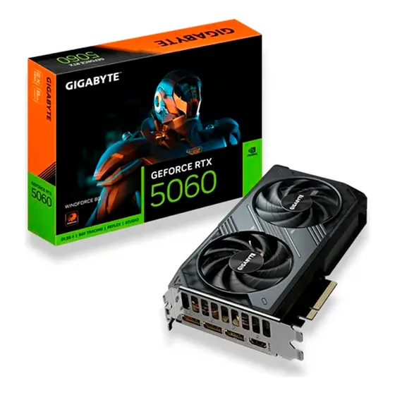 Mercado Livre Placa De Video Gigabyte Windforce Rtx 5060 8gb Gddr7 128bits image