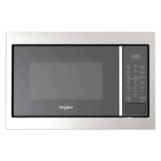 Horno De Microondas Whirlpool Con Trim Kit Wm1711d 1.1 Ft³ 31l Empotrable Electrico 127v Plato