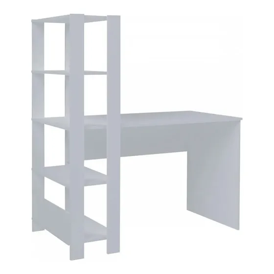 Mesa de escritorio blanca Match 3 Shelves - Artely