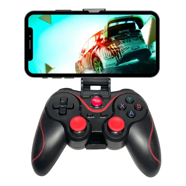 Joystick Inalámbrico Gaming Bluetooth Para Celulares Dinax Color Negro/rojo