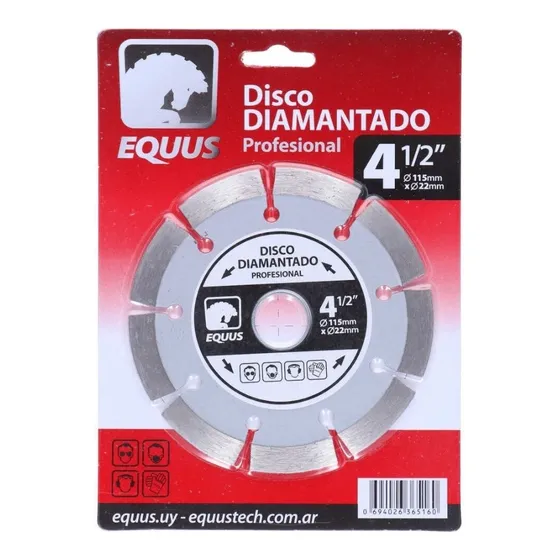 Disco De Corte Diamantado Equus - Segmentado 115mm 4½ 