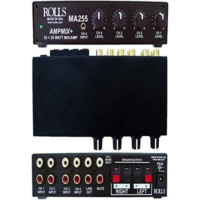 Rolls Ma255 Amplificador Mezclador Estéreo De Clase D