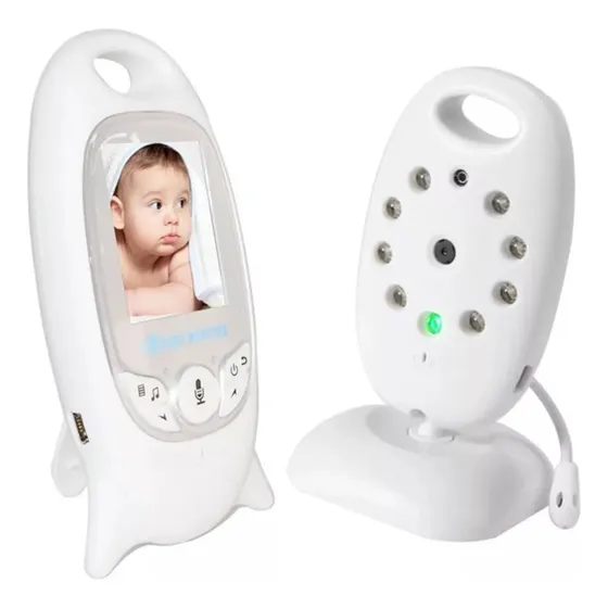 Babá Eletrônica Câmera Sem Fio Visão Noturna Lcd Digital 2p