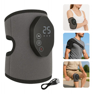 Massageador Elétrico Joelheira Aquecedor Com Vibrador Usb Massageador Elétrico Joelheira Aquecedor Com Vibrador Usb